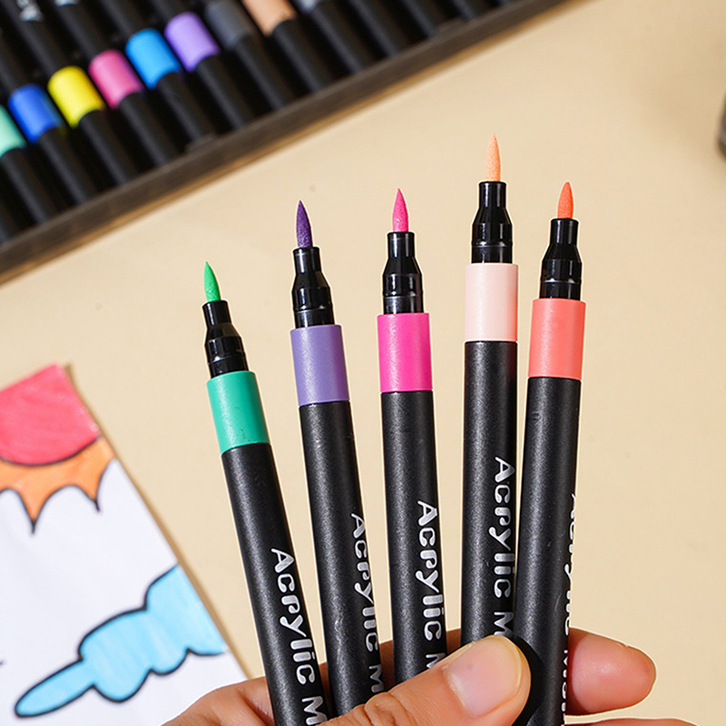 Copic Marker Sketch - 12色、24色、36色、48色、60色、80色のアクリルマーカーペンセット、ソフトヘッド、防水、不透明、グラフィティアート描画用