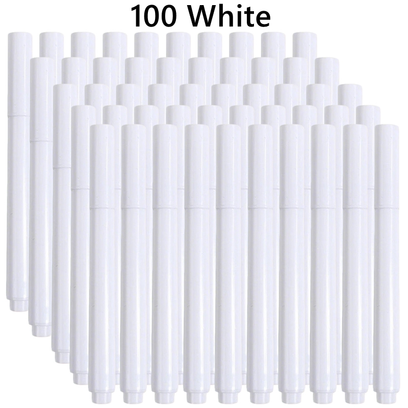 Correction Fluid White - 3-100 ピース/セット白/カラー液体チョーク消去可能なペンマーカーガラス窓用電子黒板黒板ホワイトボードマーカー