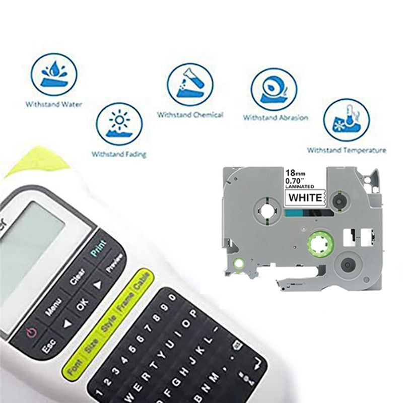 18 ミリメートル TZC ラベルリボンラベル印刷用紙ブラザ - Label Printer Tape のレビューと価格