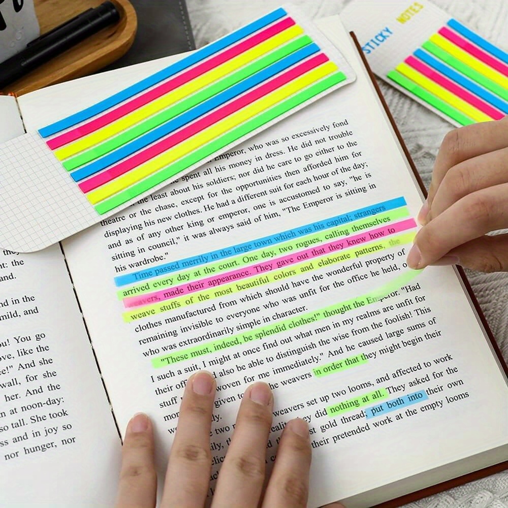 640枚のクリア蛍光テープ、書籍に注釈を付けるための取り外し - Label Printer Tape のレビューと価格