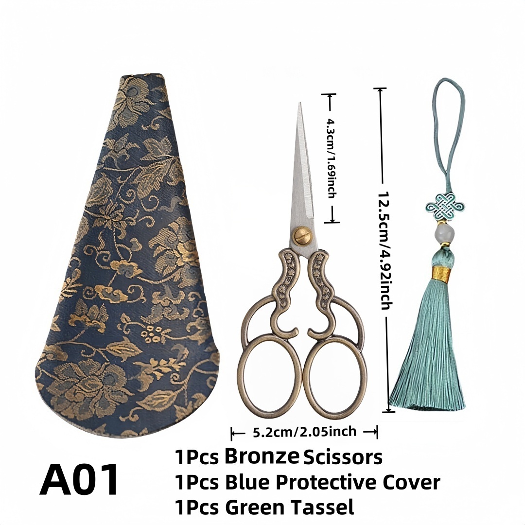 ヴィンテージ裁縫用ハサミ3点セット ステンレス製クラフト糸切 - Scissors Stainless Craft のレビューと価格