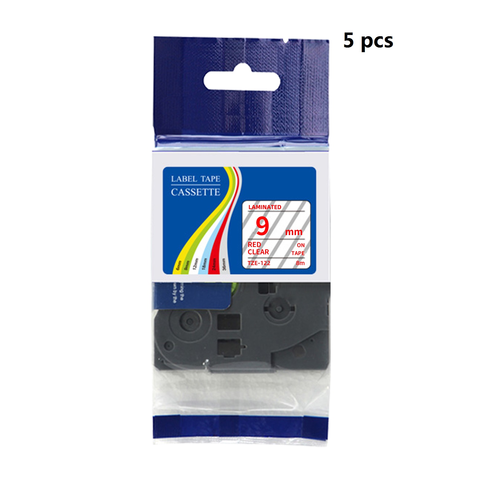 互換性のあるブラザー TZe ラミネートラベルテープ 5 個 - Label Printer Tape のレビューと価格