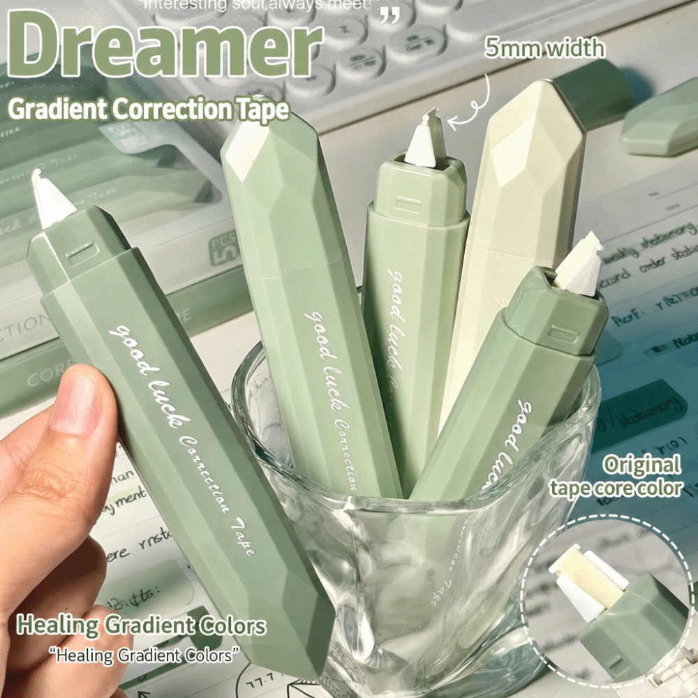 5個入りオリジナルペーパーカラー修正テープ ペン型 破れにく - Correction Tape Roller のレビューと価格