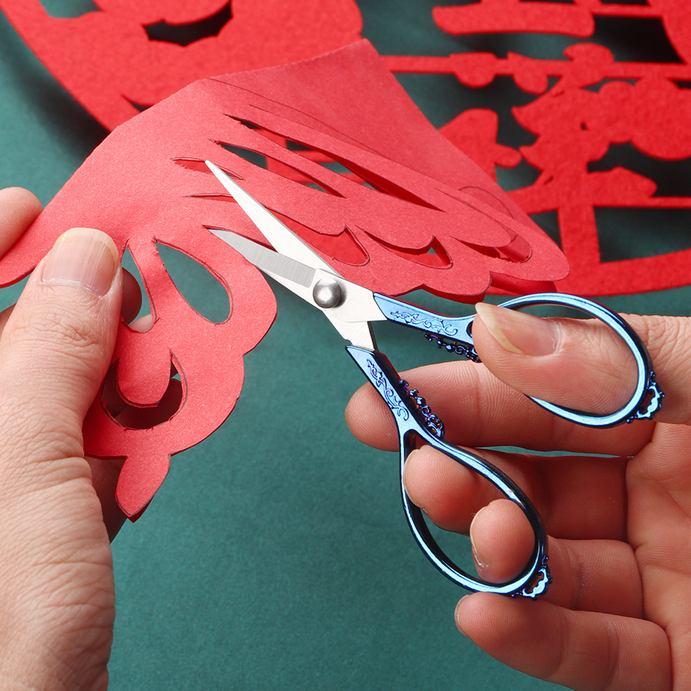 レトロなクロスステッチはさみアンティーク耐久性のある高鋼テー - Scissors Stainless Craft のレビューと価格