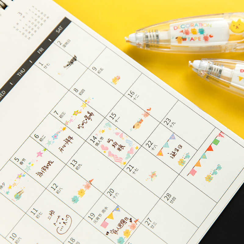 KawaiiDuckパンダチェリーフィッシュバルーンイチゴプ - Correction Tape Roller のレビューと価格