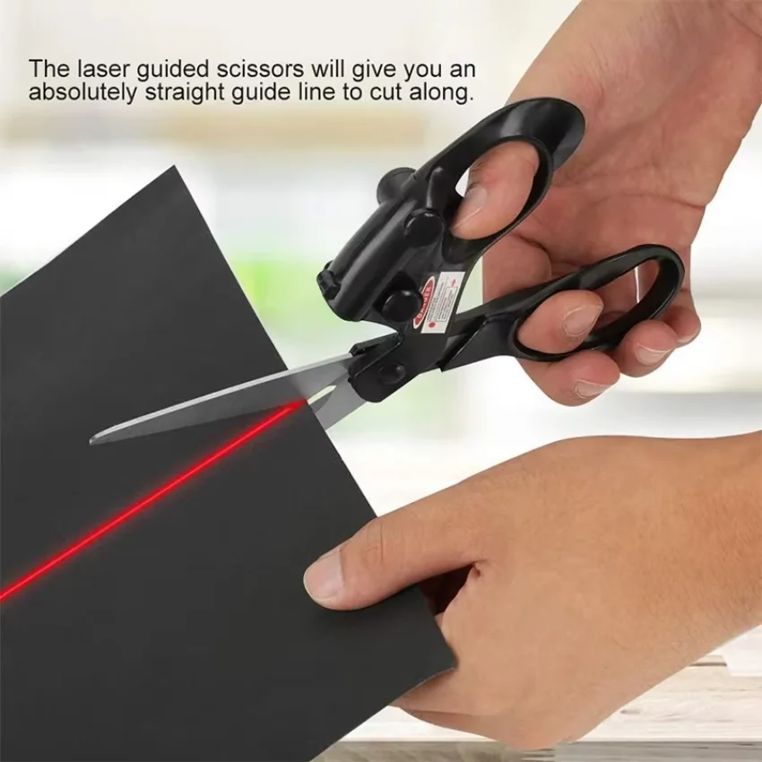 プロ仕様レーザーガイド付きはさみ DIY位置決め布地裁断用  - Scissors Stainless Craft のレビューと価格