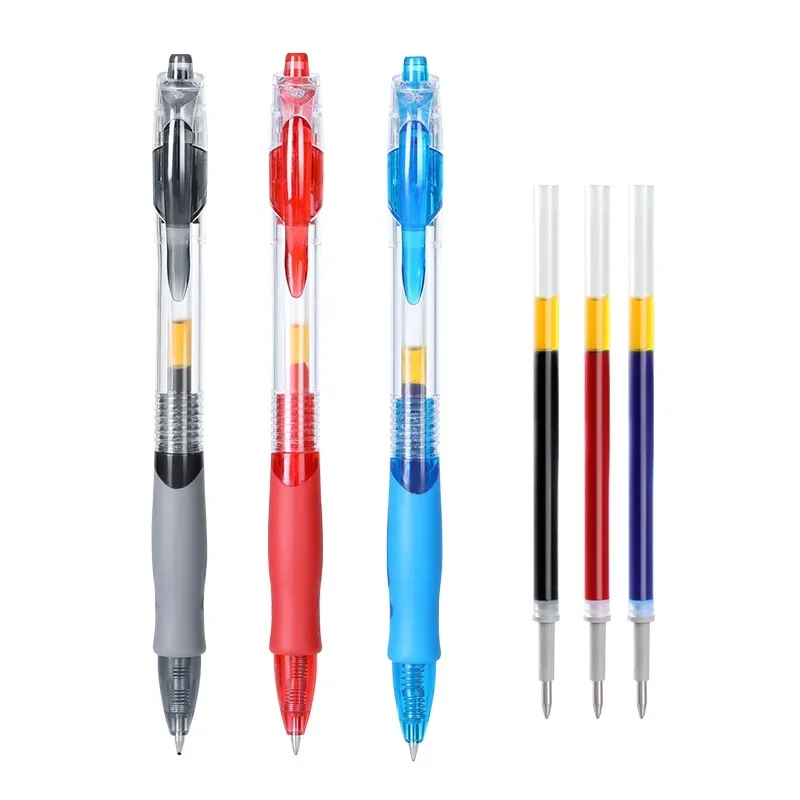13/30本セットのリトラクタブルゲルペンセット、黒/赤/青 - Is Stationery Office Supply のレビューと価格