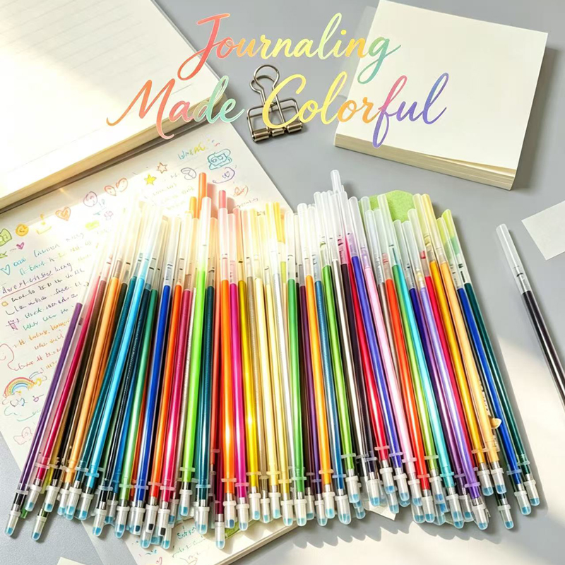 12-100 個グリッターペンリフィルセットフラッシュマルチ - Gel Ink Pen Set のレビューと価格