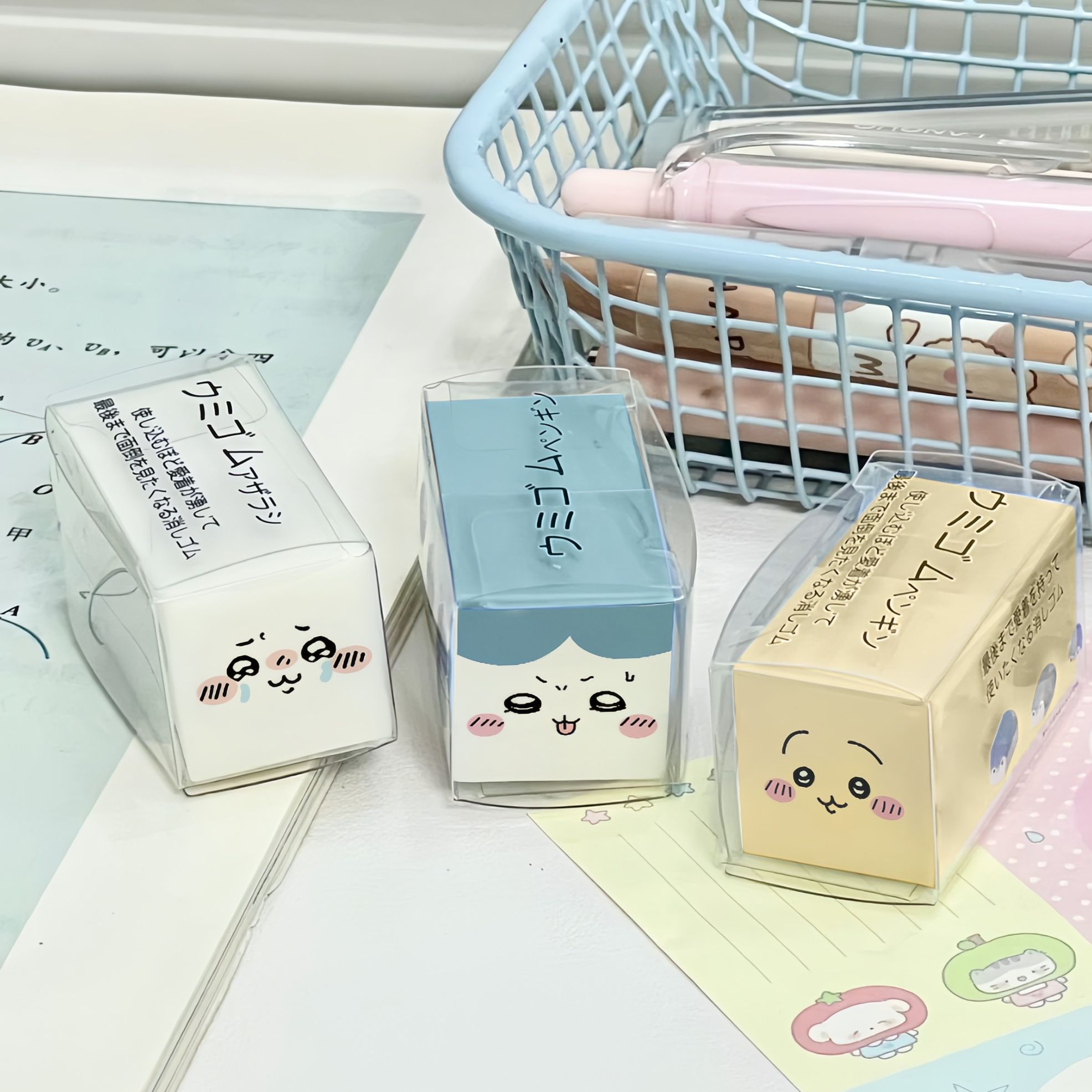 ちいかわ消しゴム かわいい漫画風ゴム製消しゴム 消しカスが少 - Is Stationery Office Supply のレビューと価格