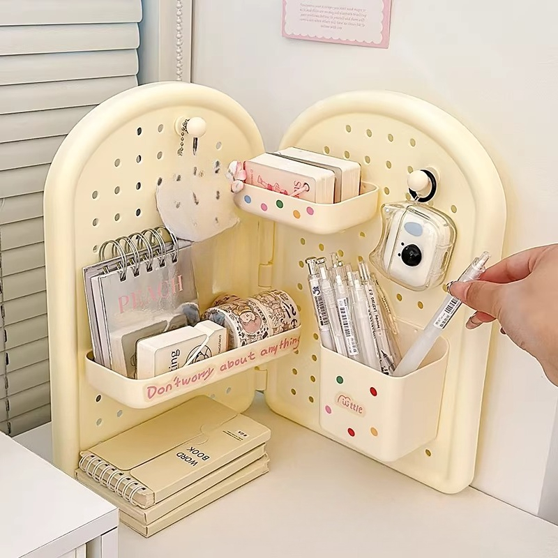 かわいい折りたたみ式コーナーペグボードデスクオーガナイザー、 - Ideal Stationery & Office Supply のレビューと価格