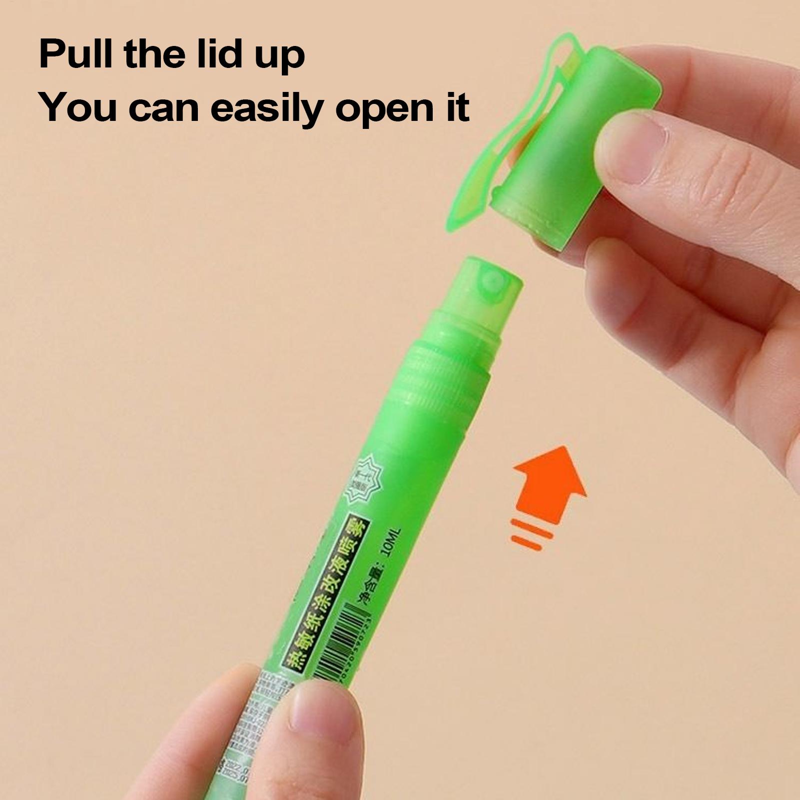 速乾性感熱紙修正液機密スタンプスプレー速達情報消しゴムプライ - Correction Fluid White のレビューと価格
