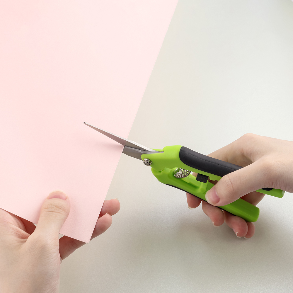 人間工学に基づいた春のアクションはさみ、ステンレス鋼のブレー - Scissors Stainless Craft のレビューと価格